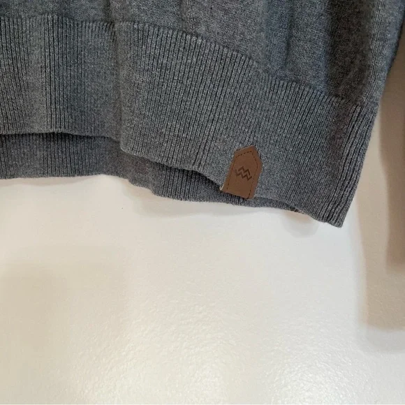 Men’s Mio Marino Fine Cotton Long Sleeve Crewneck Sweater Size 3XL Gray Preppy - Picture 2 of 7